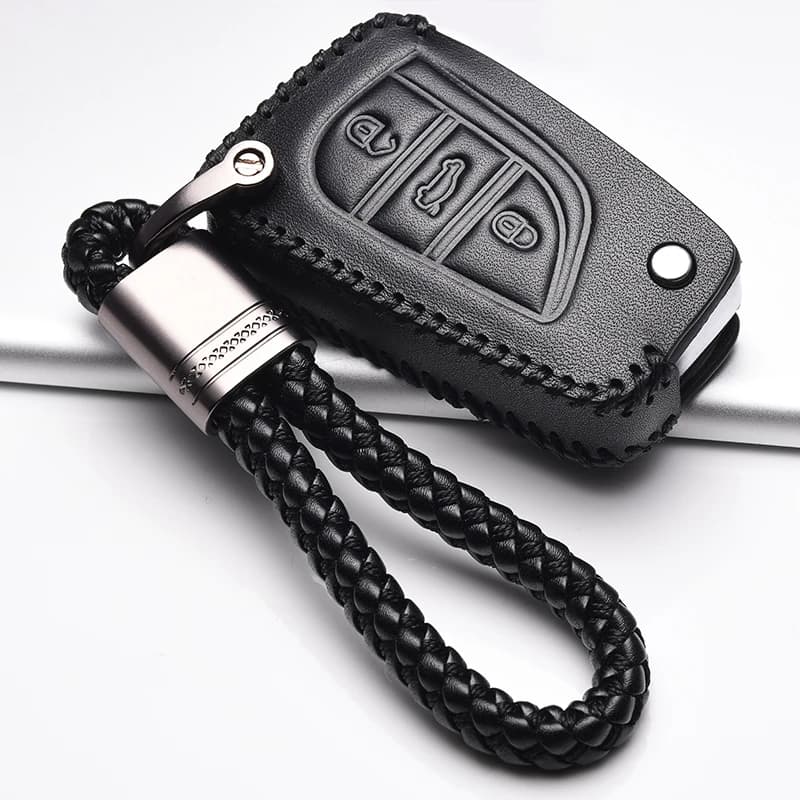 Leather Car key cover case shell set protector fob for Toyota aygo Yaris Highlander Camry RAV4 2 3 button key holder