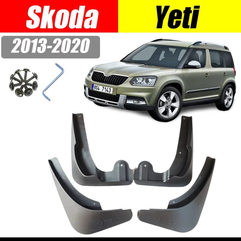 car fender For SKODA Yeti 2013-2015 auto accessories splash mudguard mud flaps splash guards flaps front rear mud flap guards
