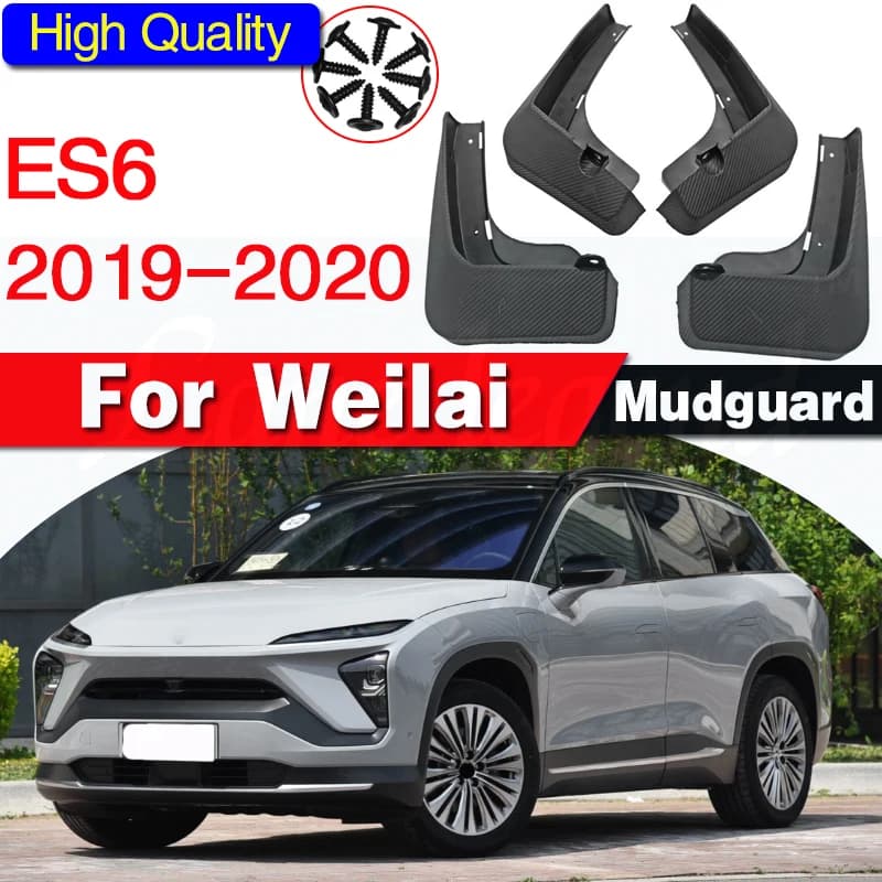 FOR NIO Weilai ES6 2019 2020 Mudguard Fender Mud Flap Guards Splash Mudflaps Car Accessories Auto Styline Front Rear Mudguards