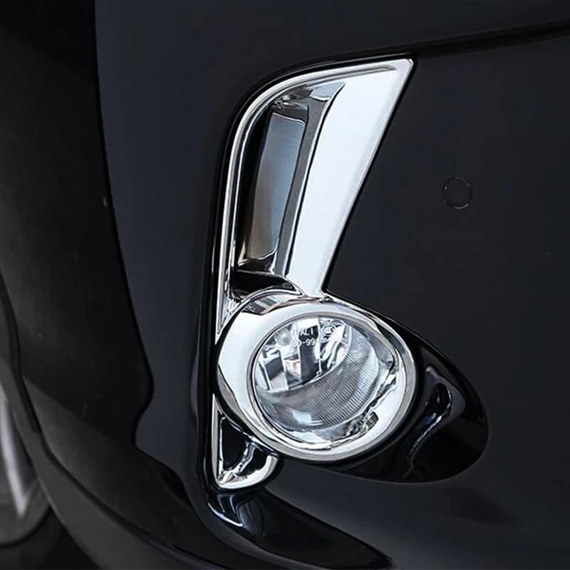 For Toyota Highlander Kluger accessories 2017-2019 ABS Chrome front fog lamp light Frame Cover Trim Car Styling 2pcs