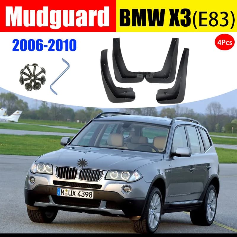 4 Pcs/Set Genuine  Splash Guards Mudguards Mud-Flaps Car Fenders For BMW X3 2006-2010 E83