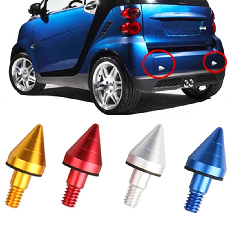 Car Rear Bumper Spike Anti Collision Front Rear Protector For Mercedes SMART 451 450 Fortwo Car Exterior Decoration Sticker