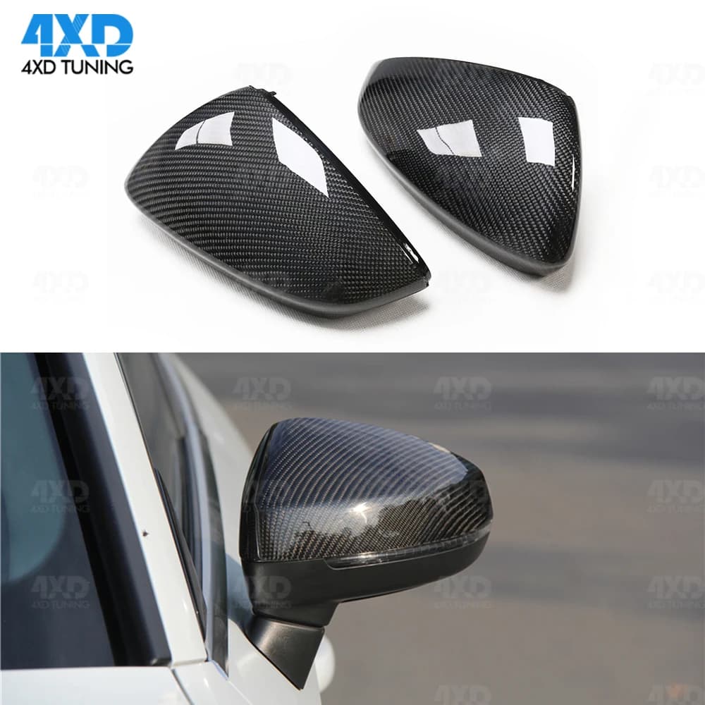 A3 Mirror Cover For Audi RS3 8V S3 Carbon RearView Mirror Cover With & Without Lane Side Assist Replacement 2014-2017 2018 2019