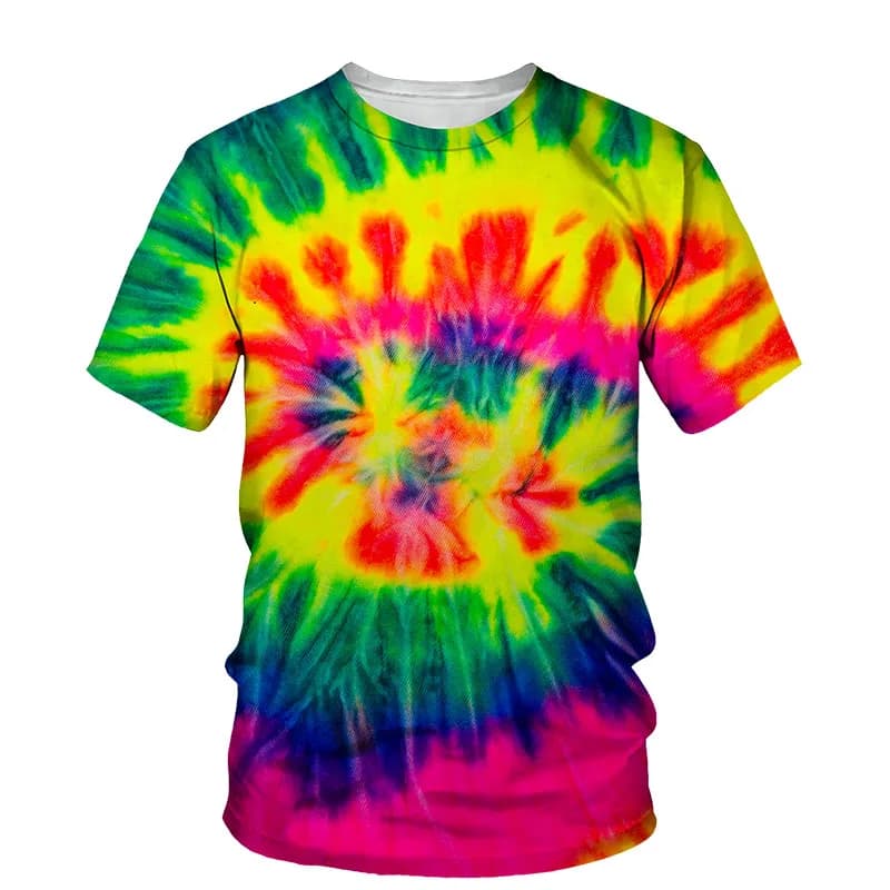 Fashion Color 3D Print Men t-shirt Summer Casual Trend Personality Round Neck t shirt Hip Hop Harajuku short sleeve t-shirts Top