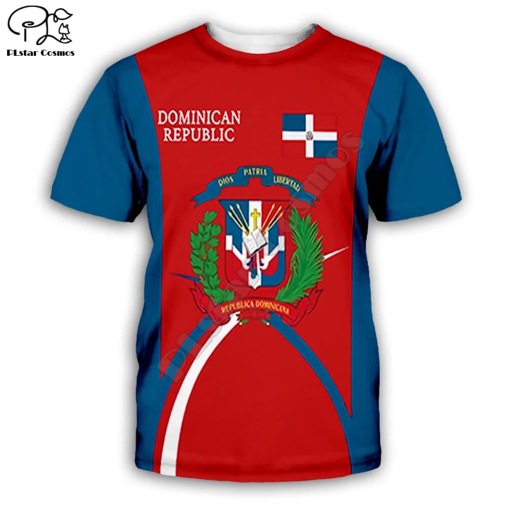 dominican republic 3D full printing fashion t shirt Unisex hip hop style tshirt streetwear casual summer drop shipping