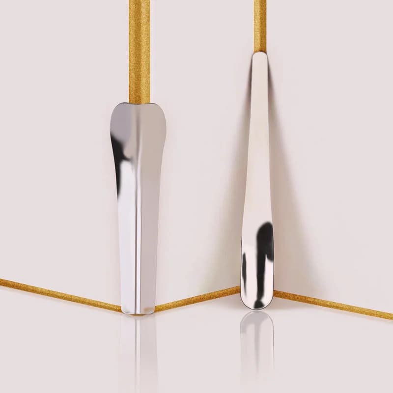 2pcs/set Steel Wall Putty Knife Scraper Ceramic Tile Beauty Seam Agent Yin Yang Corner Shovel remover Pressure Seamer hand Tool