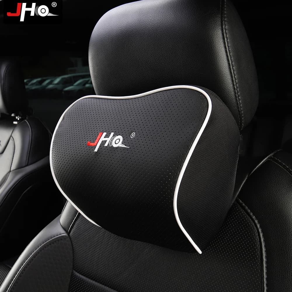 JHO 1PC Custom Fit Car Neck Pillow Seat Headrest Neck Rest Cushion For Ford F150 2015-2020 2019 2018 Raptor Toyota Tundra 14-20