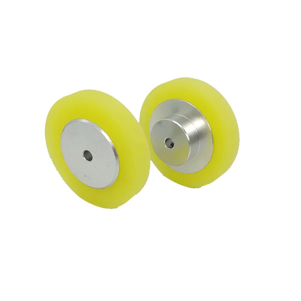 Polyurethane Synchronizer Rotary Encoder Measurement Meter Wheel 100 200 300 MM Perimeter Circumference 6 8 10 MM Bore 2pcs