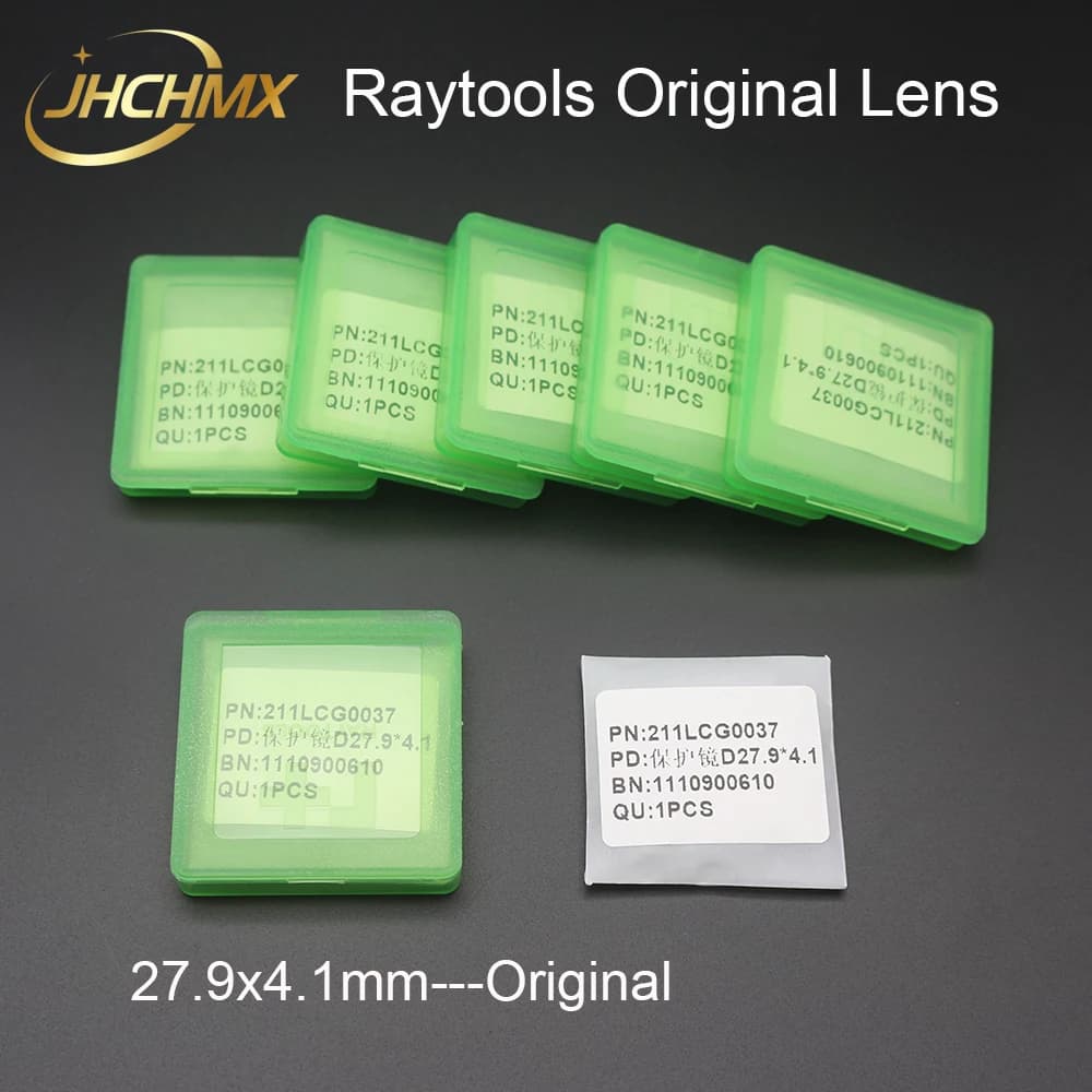 JHCHMX Raytools Original Optical Lens Protective Windows 211LCG0037 27.9*4.1mm1064nm 6KW For Raytools Fiber Laser Head Parts