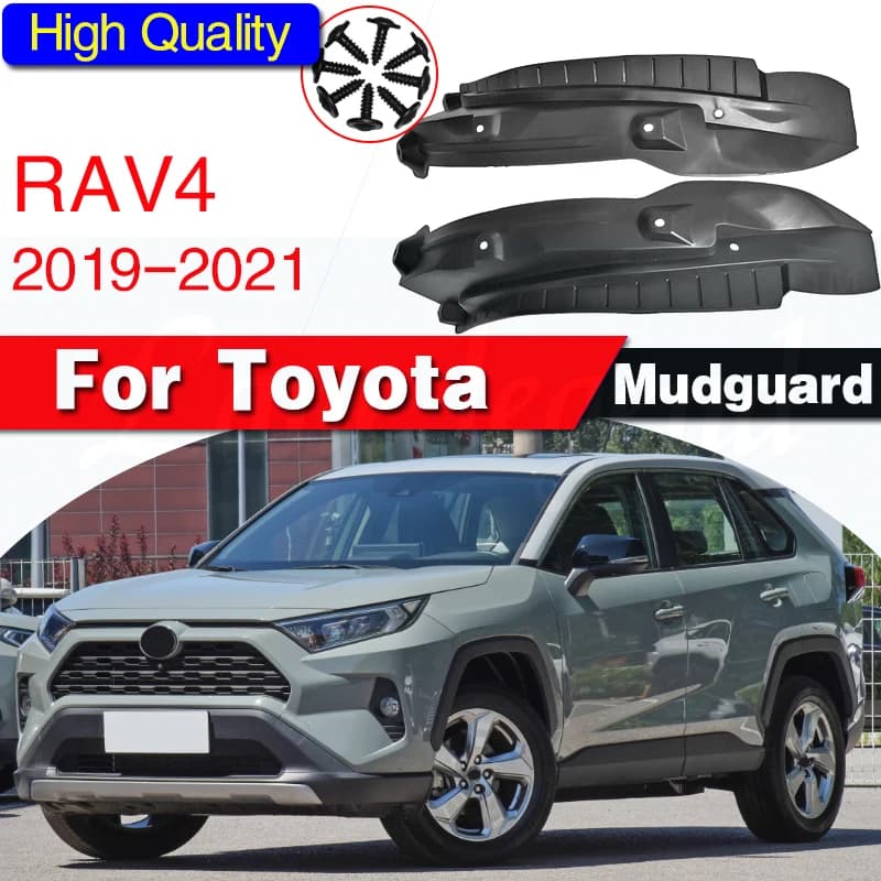 2Pcs Fender Car Mudguard Refit Rear Tire Fender Special Decoration For Toyota RAV4 RAV-4 LE SLE Limited 2019 2020 2021 Mudguard