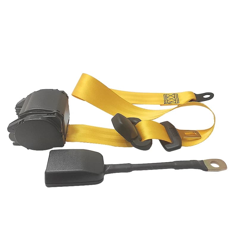2020 New Red Yellow Blue Adjustable Retractable 3 Point Safety Seat Belt Straps Car Emergency Locking Safety Belt Harness Belt