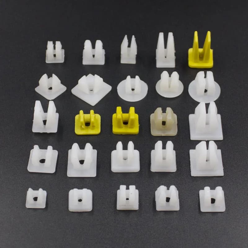 50Pcs Car Plastic Fixed Retainer Nut Screw Grommet Clips Fastener Size Multiple Choices Automotive Repair Tools