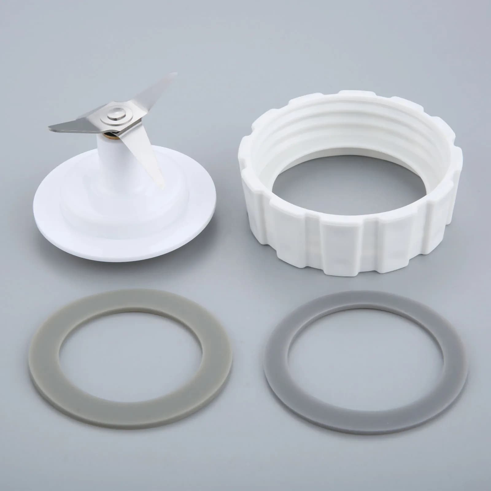 Blender Blade Base Bottom Cap And Sealing Gasket For Hamilton Beach Blenders White