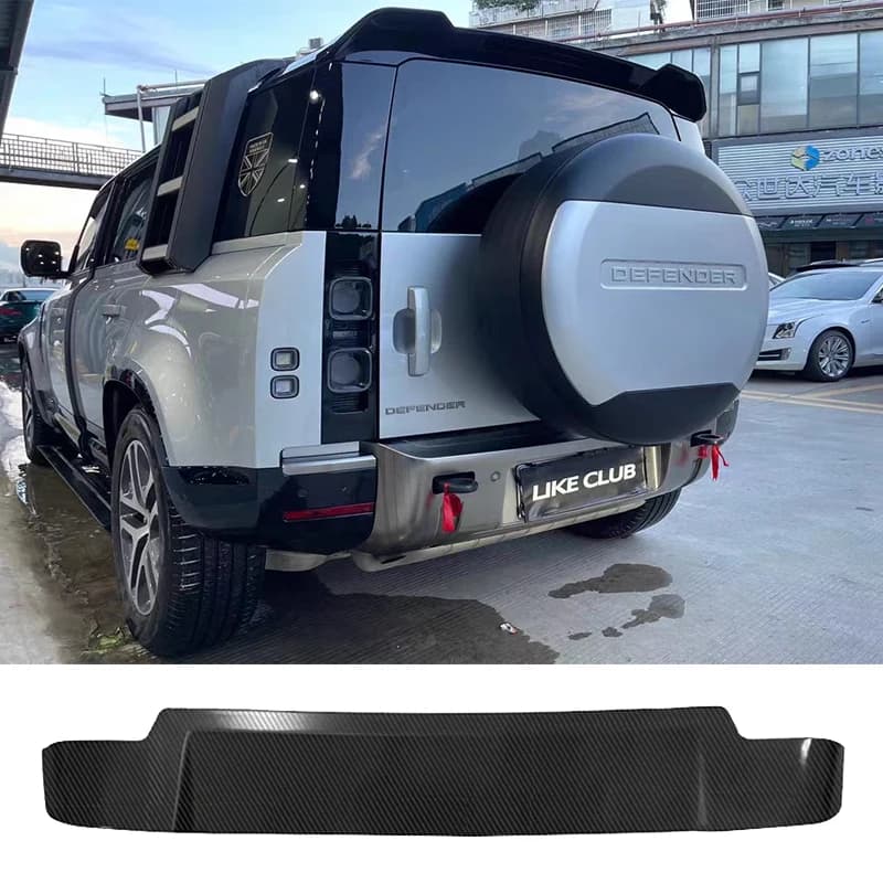 New Design for Land Rover Defend 2020 2021 Spoiler High Quality ABS Material Rear Roof Defender Spoiler Trunk Boot Lip Tail Wing