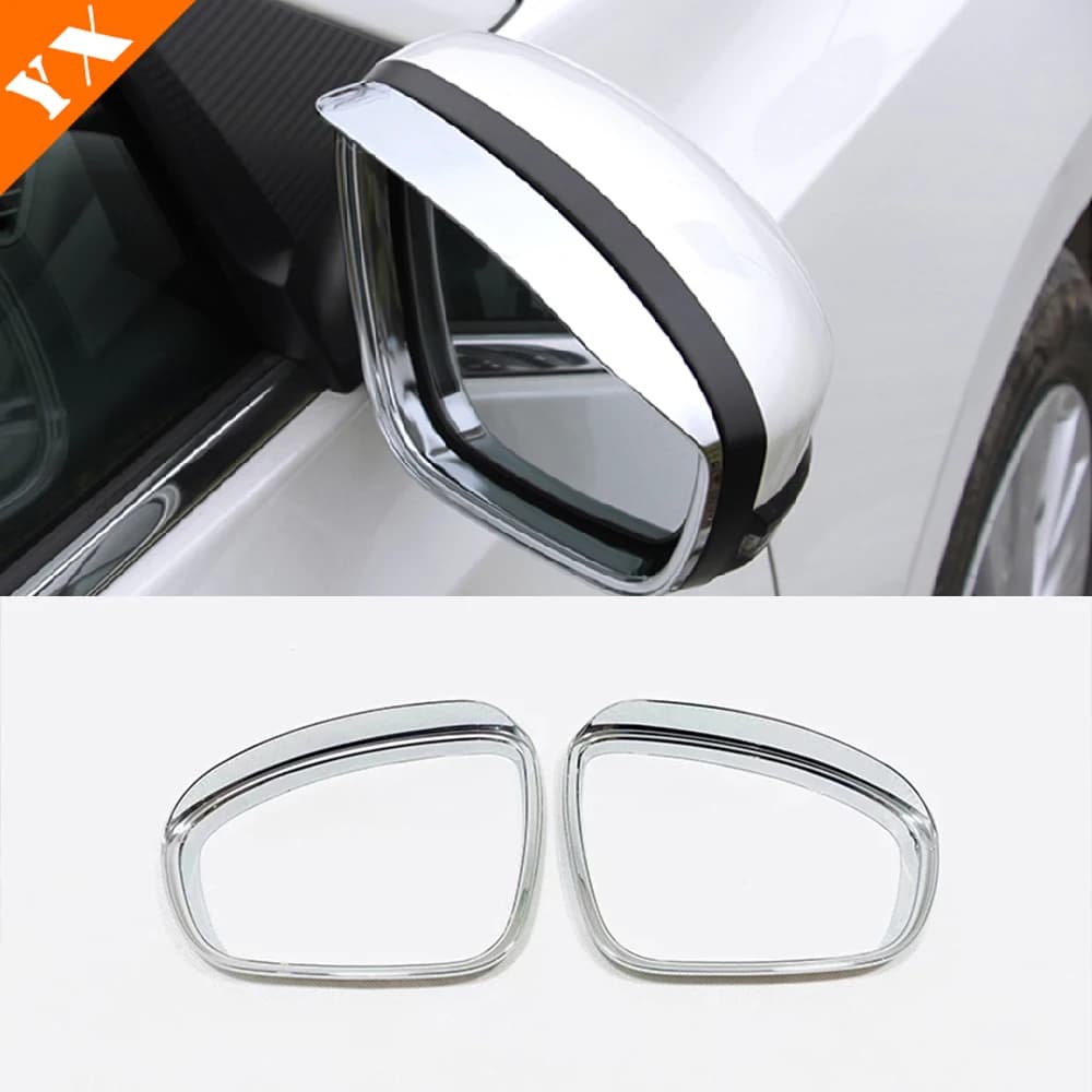 for Nissan Sentra Accessories 2020 ABS Chrome Carbon Car Rain Eyebrow Cover Trim Sticker Shell Car Side Door Rearview Mirror
