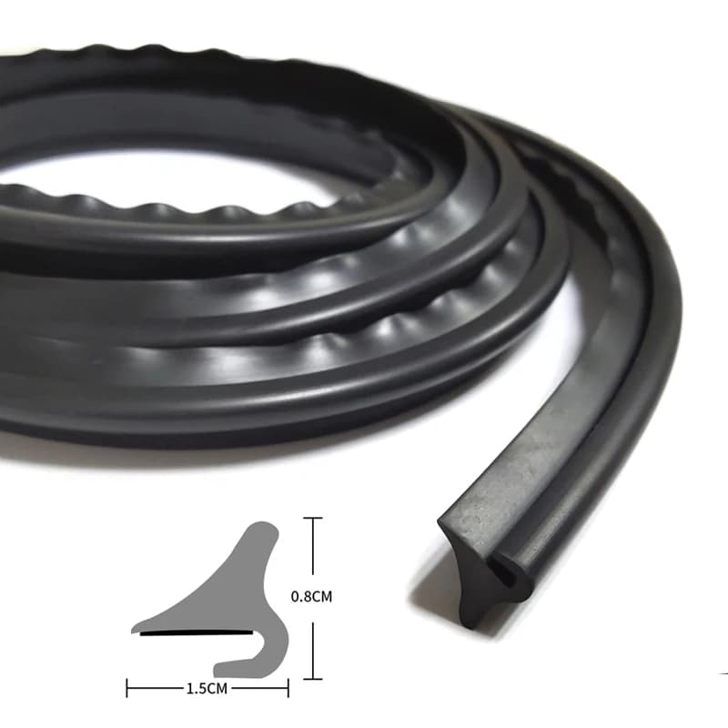 DIY 1.8M Car Front Windshield Edge Sealing Strips Car Engine Hood Strip Protector Weatherstrip Sticker Auto External Accessories