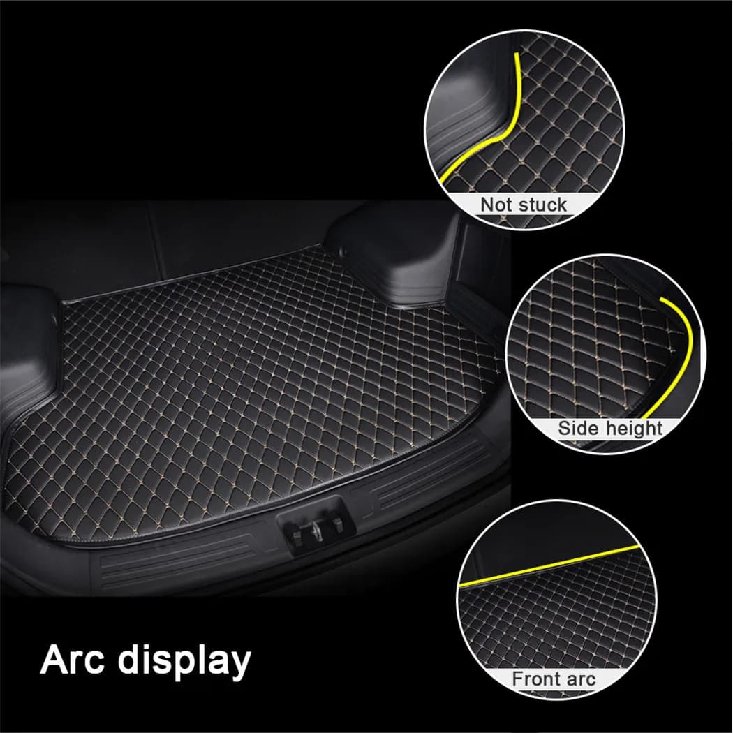 Car Trunk Mats For RENAULT talisman Clio Megane R ARKANA Kadjar Leather Cargo Liners Waterproof  Auto Accessories