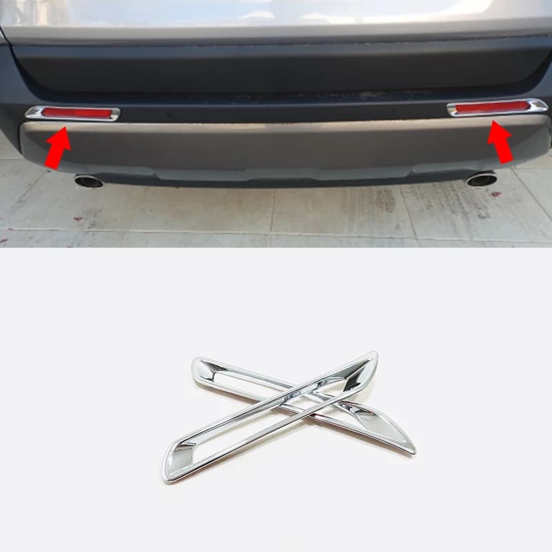 For Toyota RAV4 accessories 2019-2023 ABS Chrome Car rear fog light cover lampshade frame Cover Trim Sticker car styling 2pcs