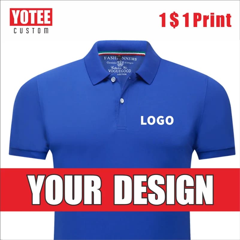 YOTEE business casual cheap short sleeve personal group group logo custom POLO shirt men and women custom tops