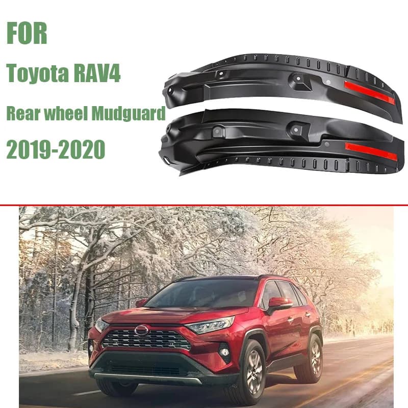 For Toyota RAV4 2019-2020 rear wheel fender special rear door rear wheel fender modification car accessories mudguard 2pcs