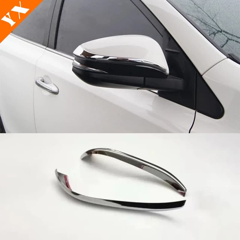 for Toyota RAV4 RAV 4 2014-2019 plastic Chrome Car Side Door Rearview mirror trim,turning Mirror Decoration Strip Accessories