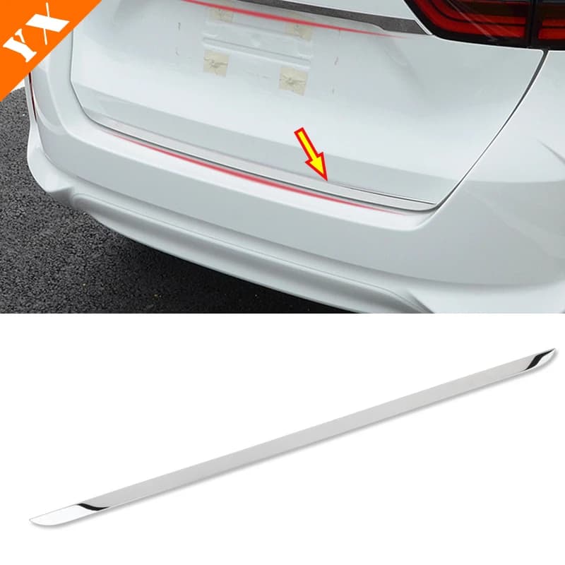 For Honda Jazz FIT 2014 2015 2016 2017 2018 Stainless Steel Rear back Bumper door Tailgate strip Cover Trim Styling accessories