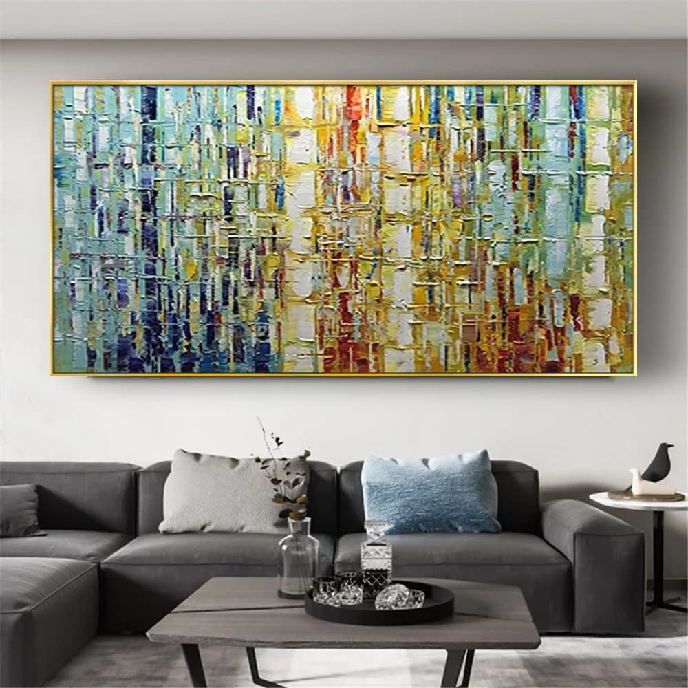 Hand painted abstract oil painting Tree trunk in the shape of plant knots home decor hanging paintings for living room wall art