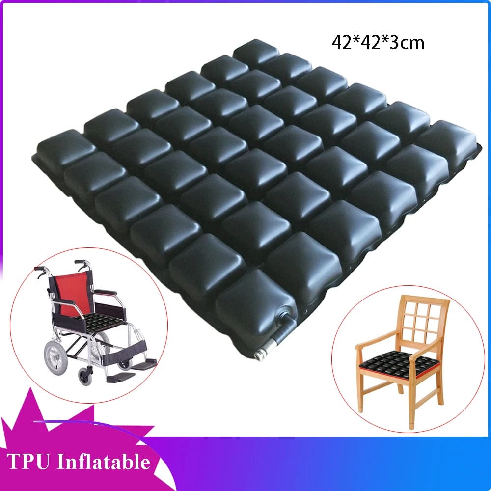 Seat Cushion Anti-Decubitus Inflatable Airbag Single-Layer Cover Air Pad For Wheelchair Car Motorcycle Office Accessories