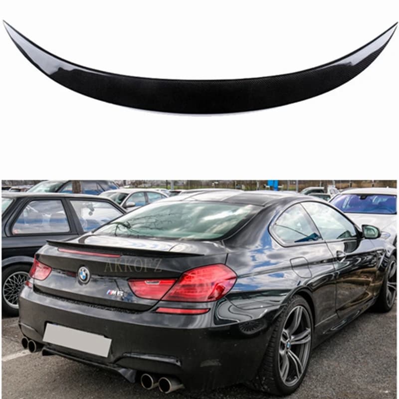 For BMW 6 Series F06 F12 4-door 2-door m6 Style Carbon Fiber Trunk Spoiler Wing 640i 640d 650i