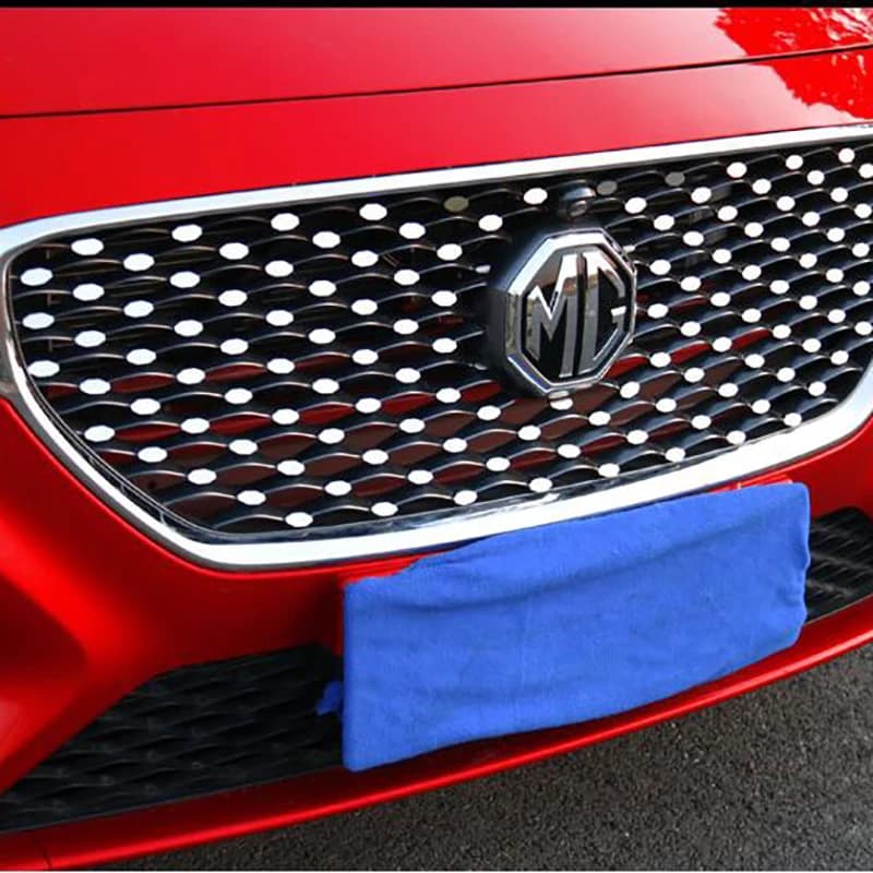 Car Styling for MG MG6 2018 2019 2020 Silver Mirror Mini Metal Sticker Front Grille Babysbreath Sticker