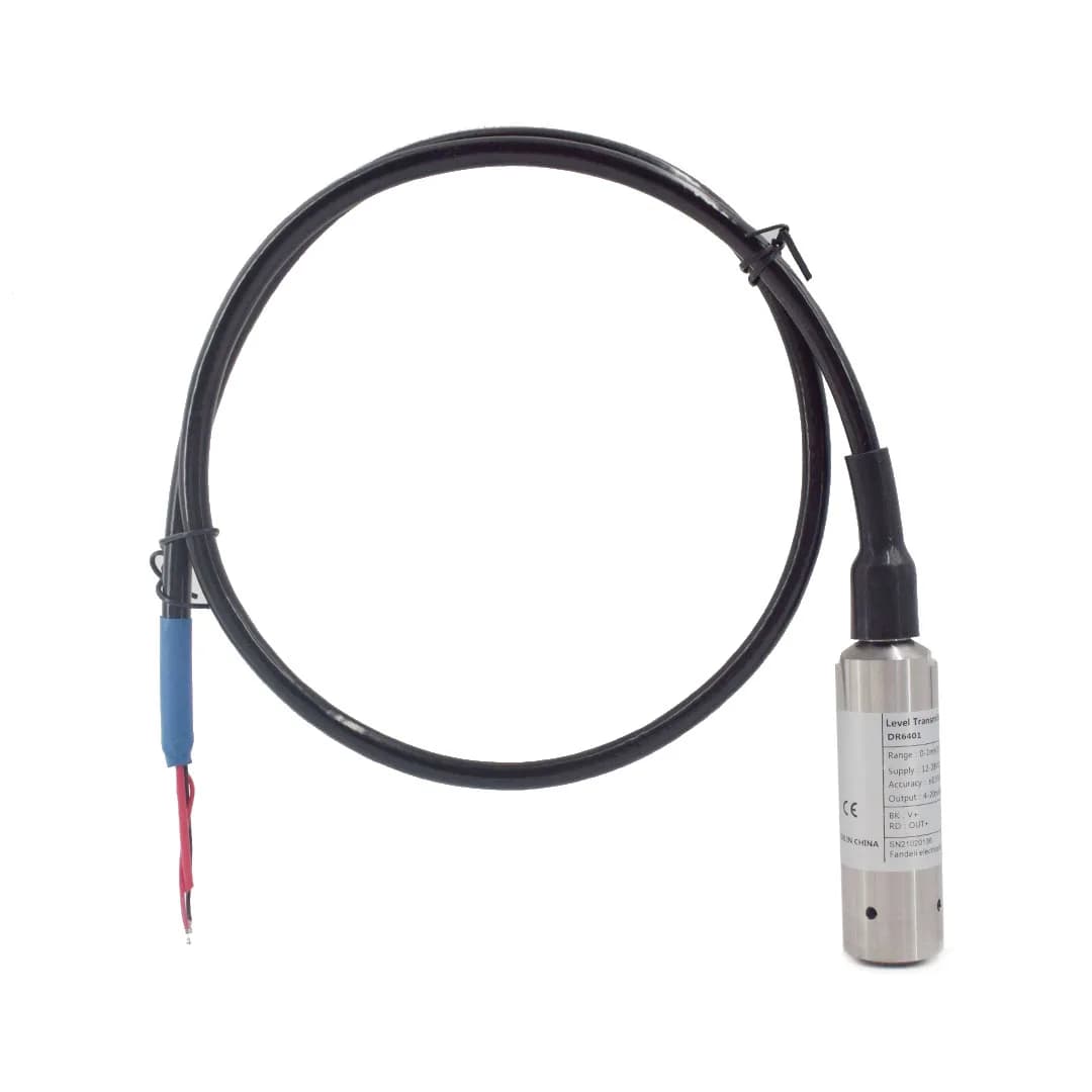 FANDE Water Level Liquid Sensor Accuracy 0.5%FS Stainless Steel Output 4-20mA  10m 15m 20m 25m