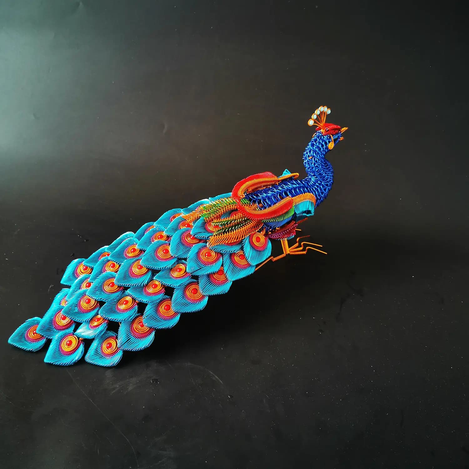 Pure handicraft peacock Phoenix living room decoration wine cabinet decoration home decoration decoration