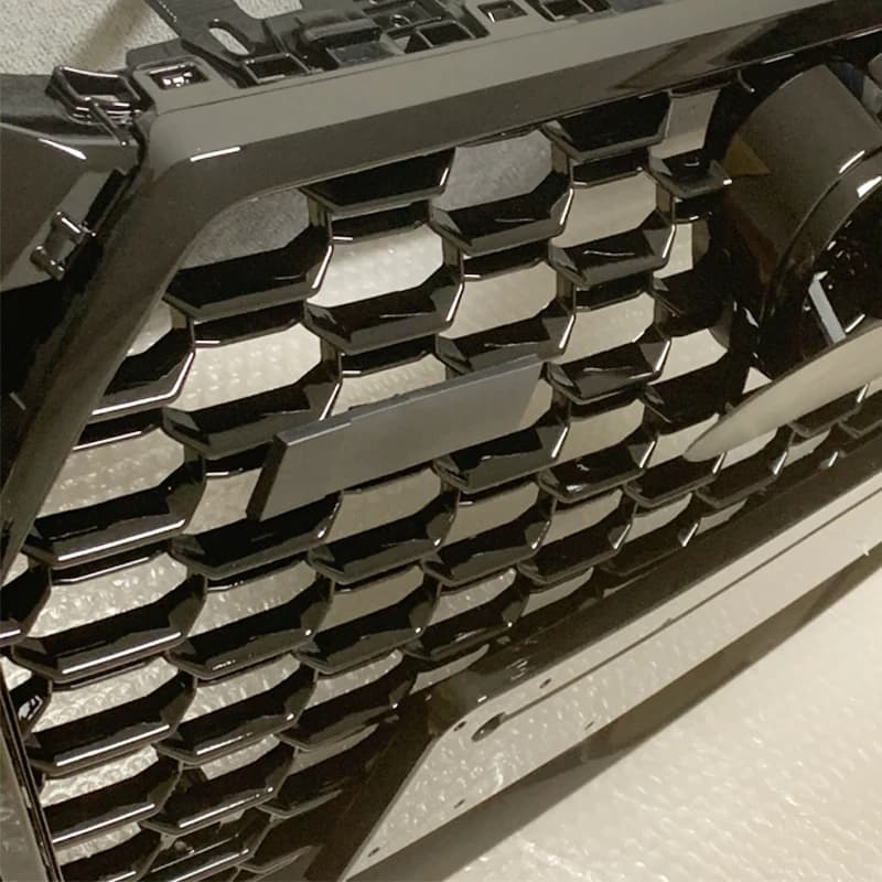 RS4 Style Gloss Black Hex Mesh Honeycomb Hood Grill for Audi A4/S4 B9 2017-2019 - Sporty Front Car Accessories