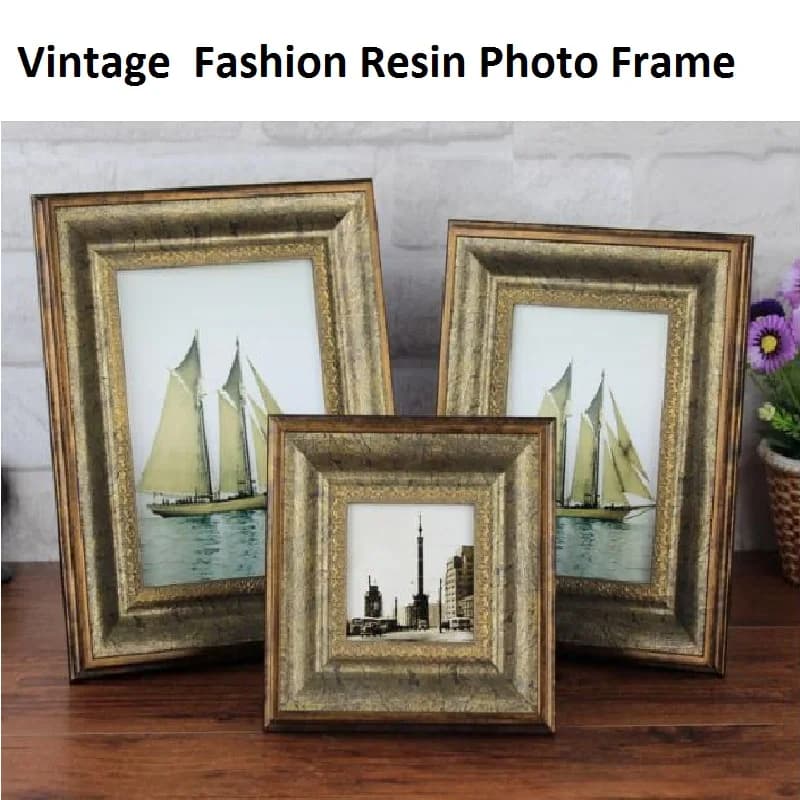 Vintage Resin Photo Frame, Fashion