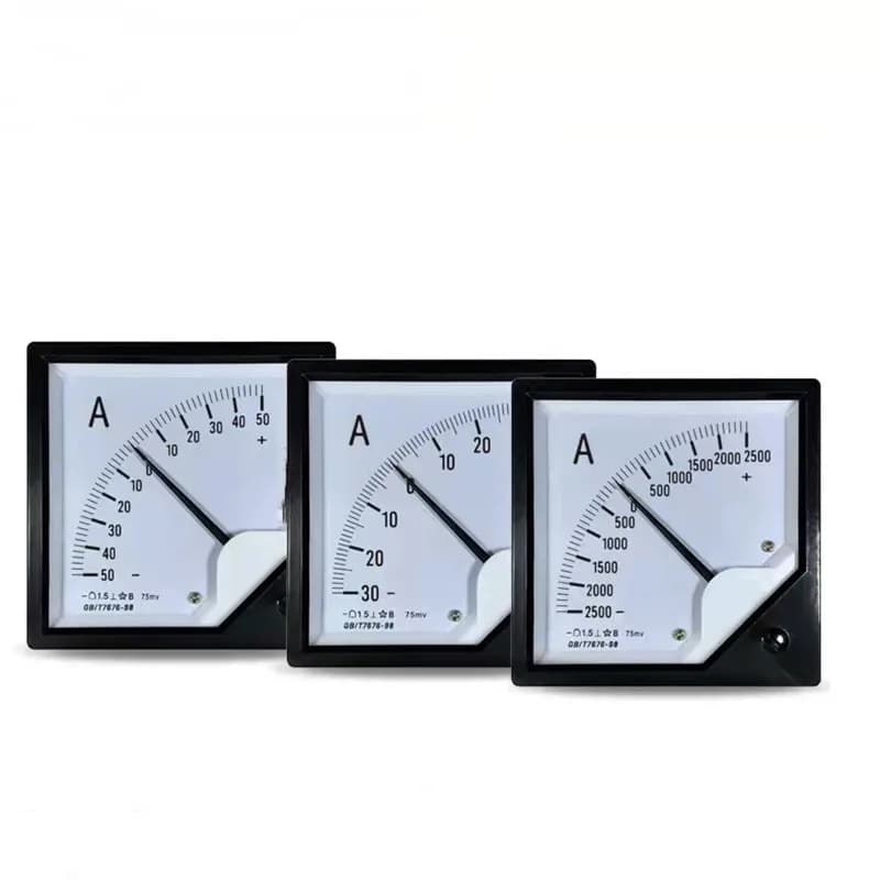 6C2 75mV Two-Way DC Ammeter 50A±100A 150A Plus or Minus 200A 400A Pointer Ammeter