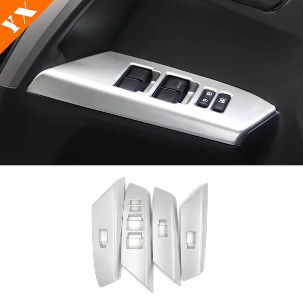 For Toyota RAV4 Accessories 2016-2018 Silver Car door Window Glass lift armrest switch button control Sticker cover product