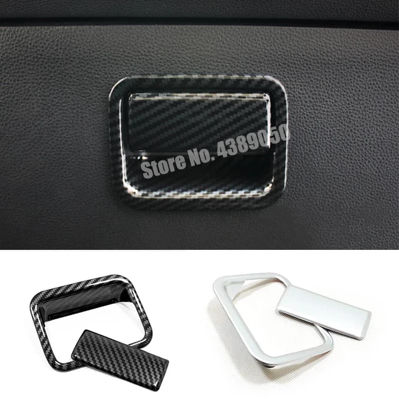 For Toyota corolla E210 Sedan accessories 2019 2020 ABS silver Carbon Car copilot glove Box handle bowl cover trim Car styling