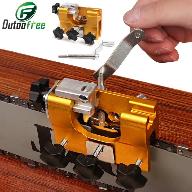 Chainsaw Sharpener Jig Fast Chainsaw Sharpener Abrasive Tools Woodworking Chainsaw Sharpener Suitable for Most Chain Saw