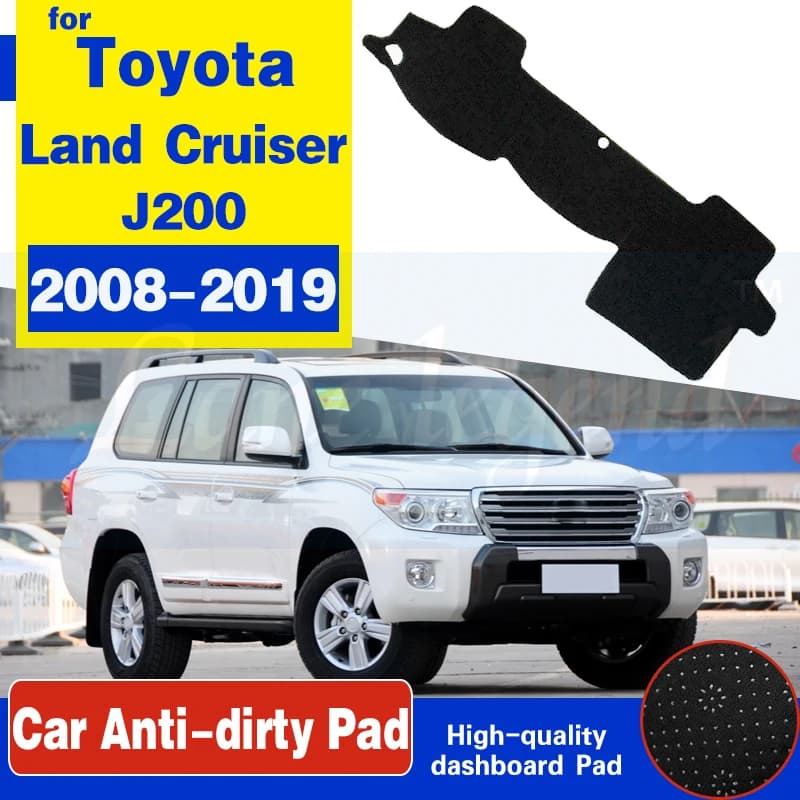 For Toyota Land Cruiser 200 J200 2008~2019 Anti-Slip Mat Dashboard Cover Pad Sunshade Dashmat Carpet Accessories 2010 2013 2018