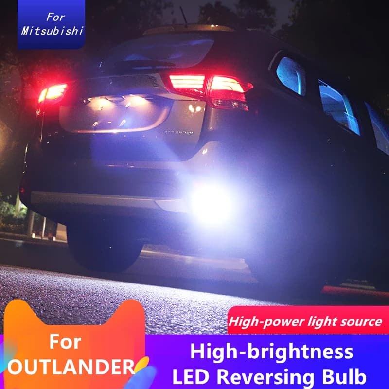 1 Pair For Mitsubishi Outlander 2013 2015 2016 2020 High-brightness LED Reversing Bulb Spotlight Bulb Energy Saving Accessories