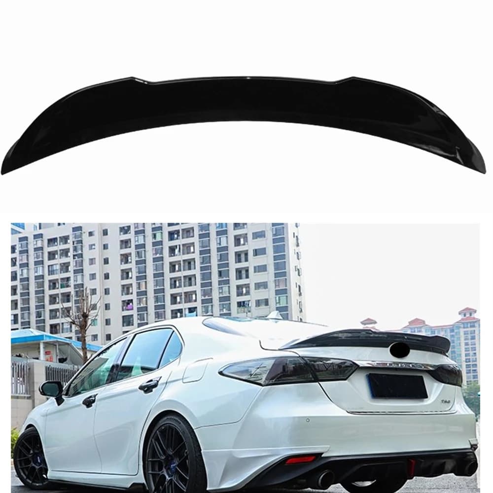 For Toyota Camry LE/XLE/SE/XSE/Hybrid 2018 2019 2020 2021 2022 2023 Trunk Rear Spoiler Wing Lip Glossy Black Tail Splitter Lip