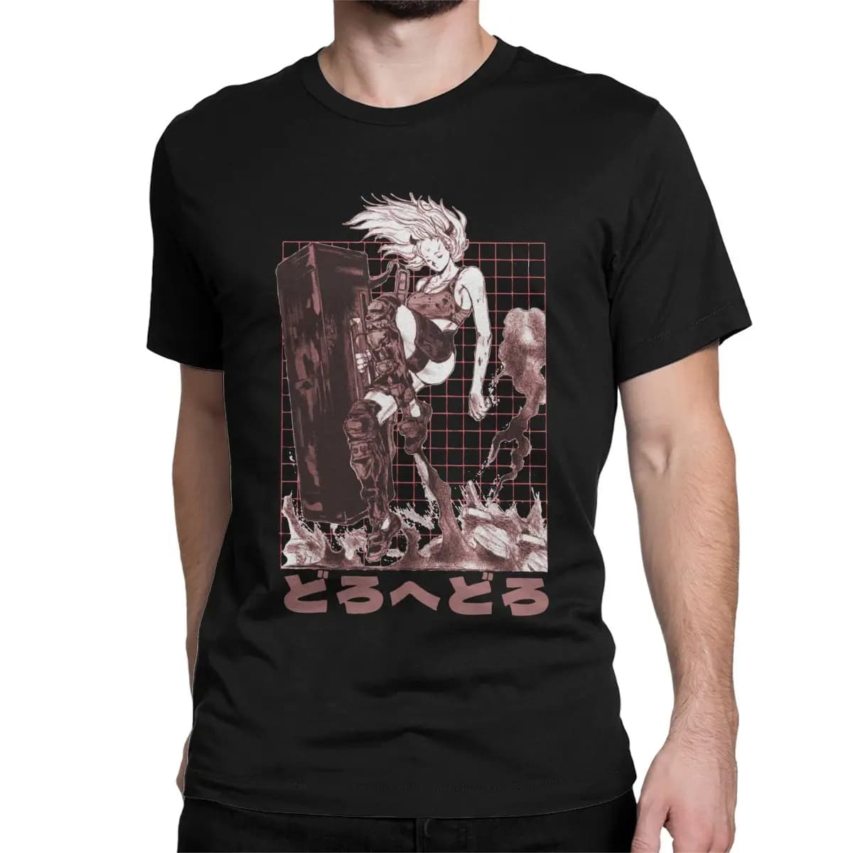 Nikaido Dorohedoro T Shirt Men Women Cotton Leisure T-Shirt Crew Neck Anime Gothic Comics Tees Short Sleeve Clothing Classic