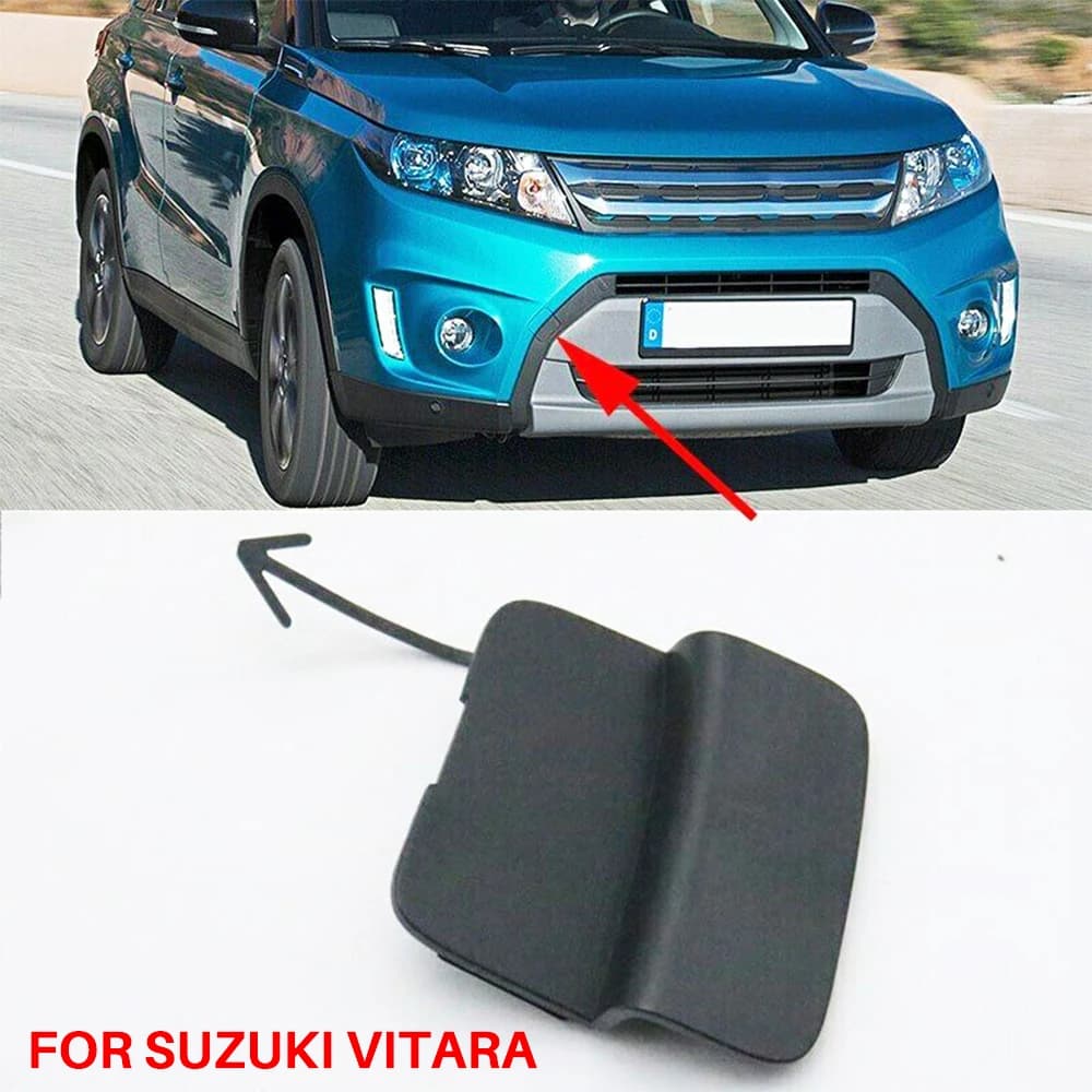 71712-54P00 For Suzuki Vitara Front Bumper Tow Hook Eye Cover Cap Trailer Towing Eye ABS Exterior Parts Accessories 2015-2017