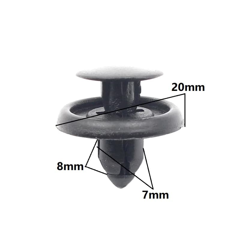 7mm Plastic Fastener Clips Expanding Rivet Retainer Clip for Toyota Honda