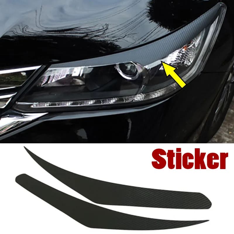 For Honda Accord 9th 2013 2014 2015 2016 2017 Front Headlight Lamp Eyebrow Sticker Decoration