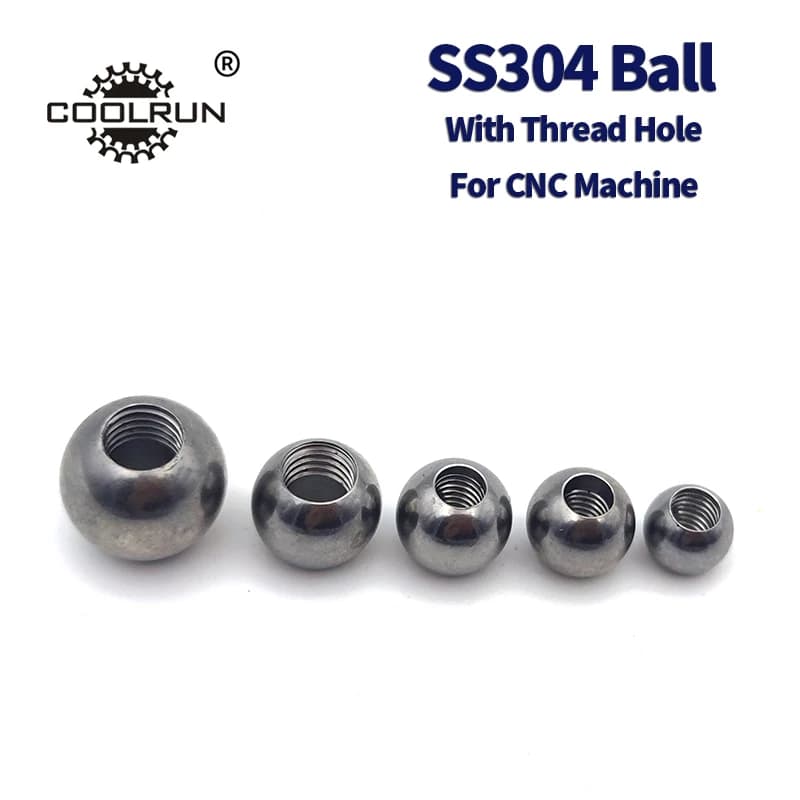 SS304 Stainless Steel Thread Hole Ball For CNC Later Machine
