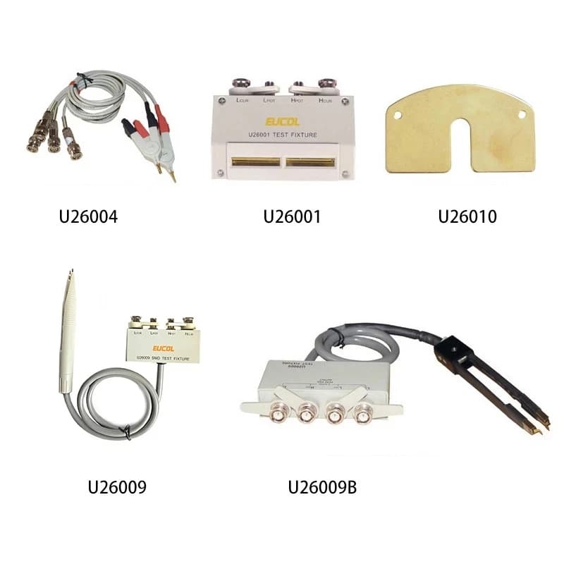 U26001/U26004/U26005/U26008/U26009B/U26011 LCR Meter Four-terminal test clip fixture Kelvin cable line SMD patch tweezers