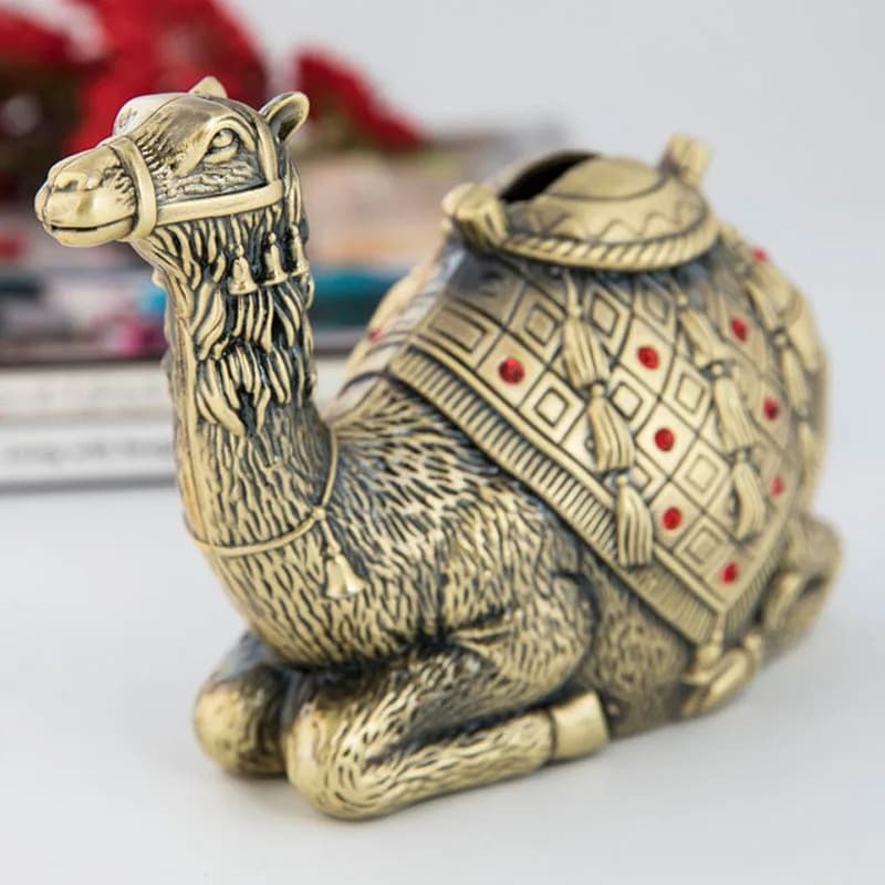 Creative Metal Coin Bank Camel Shape Piggy Bank Coin Savings Money Box Saving Pot for Boy Girl Birthday Gifts