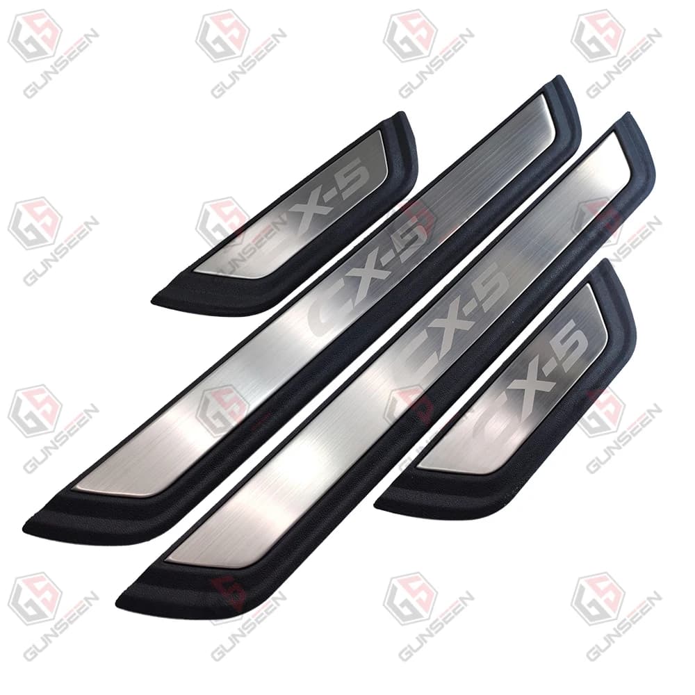 Car Accessories for Mazda CX5 Auto Threshold Bar Door Sill Protector Plate Trim 2018 2019 2020 2021 2022 2023 2024 2025