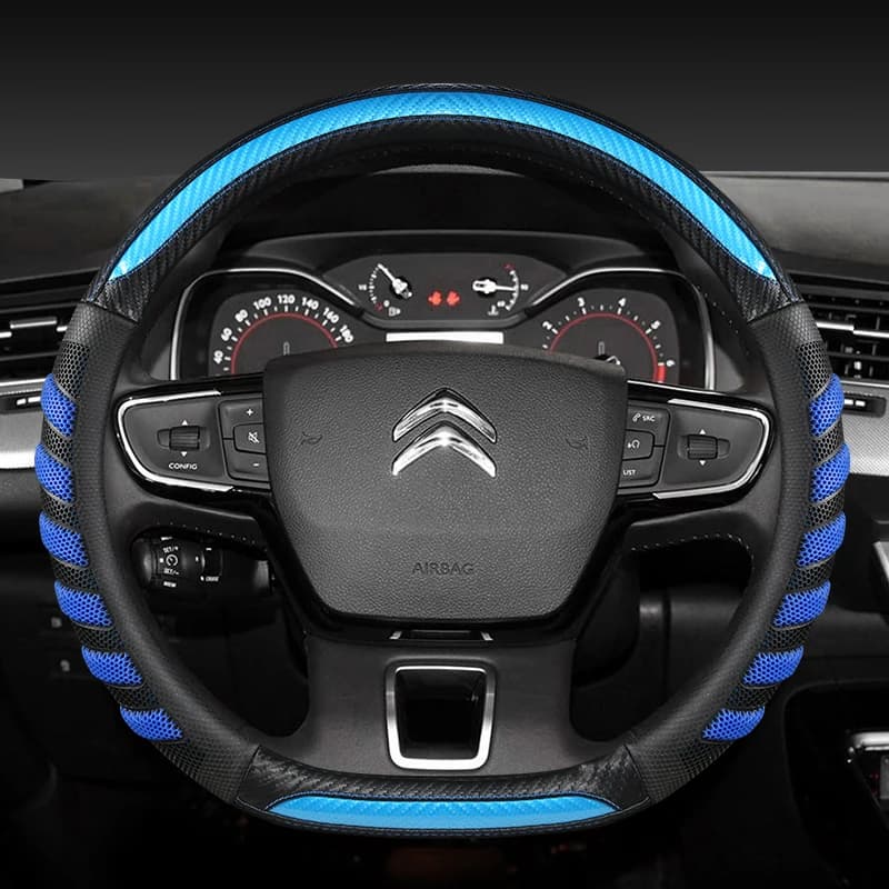 Car Steering Wheel Cover For Citroen C4 Cactus C3-XR Spacetourer 2017 2018 - 2021 C4 2010 2011 - 2020 2021 D Type Steering Wheel